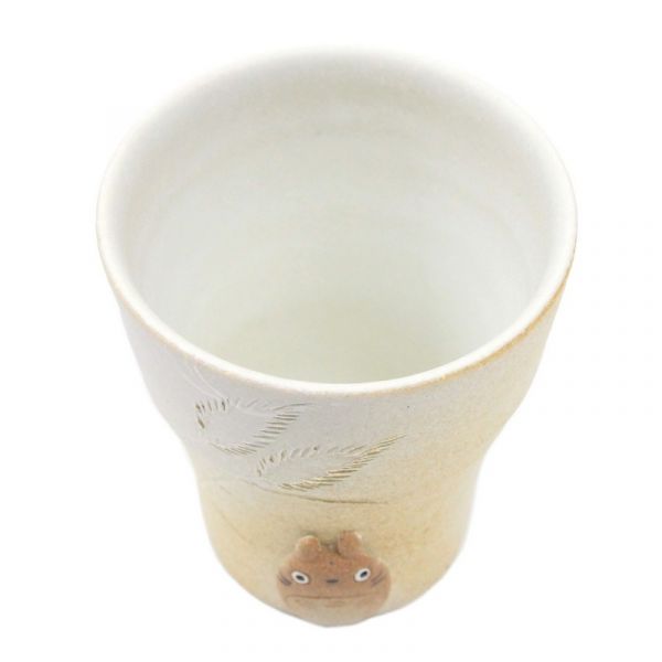 『日本製』宮崎駿 龍貓 信樂燒手工窯燒湯吞杯 台南好玩.日本商品.日本正版.日本代購.日本雜貨.龍貓娃娃.宮崎駿周邊商品.魔女宅急便.神隱少女.無臉男.霍爾移動城堡.波妞.史努比.角落生物.拼圖.Peko牛奶妹.迪士尼