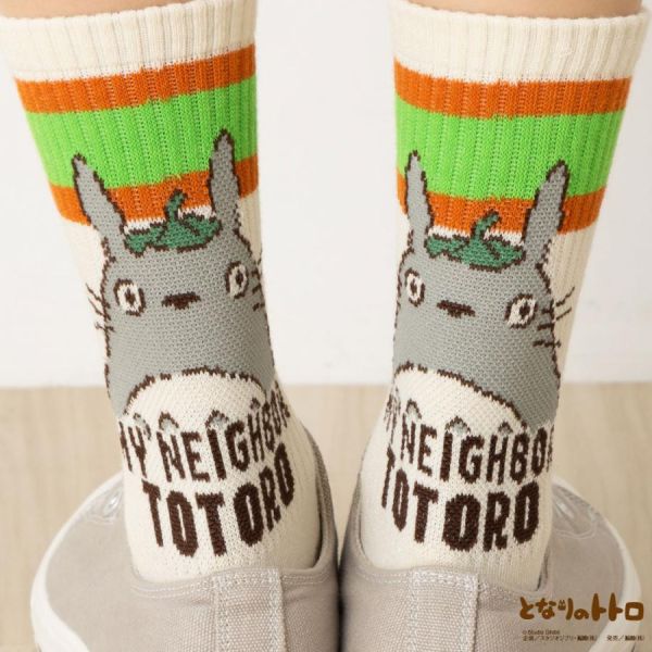 宮崎駿 龍貓 ～米色大龍貓 中筒襪/短襪 