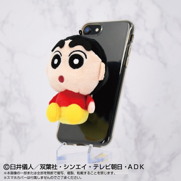 蠟筆小新  寵物小白PlayCharm 手機支架/毛絨玩具 