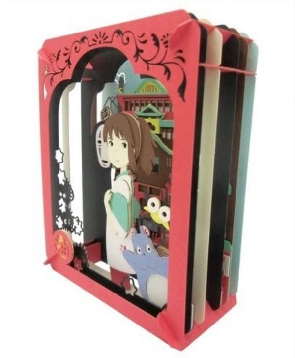 宮崎駿 神隱少女 DIY立體紙劇場-不可思議的地方 台南好玩.日本商品.日本正版.日本代購.日本雜貨.龍貓娃娃.宮崎駿周邊商品.魔女宅急便.神隱少女.無臉男.霍爾移動城堡.波妞.史努比.角落生物.拼圖.Peko牛奶妹.迪士尼