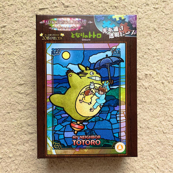 『日本製』宮崎駿 龍貓208pcs 透明彩繪壓克力拼圖 台南好玩.日本商品.日本正版.日本代購.日本雜貨.龍貓娃娃.宮崎駿周邊商品.魔女宅急便.神隱少女.無臉男.霍爾移動城堡.波妞.史努比.角落生物.拼圖.Peko牛奶妹.迪士尼