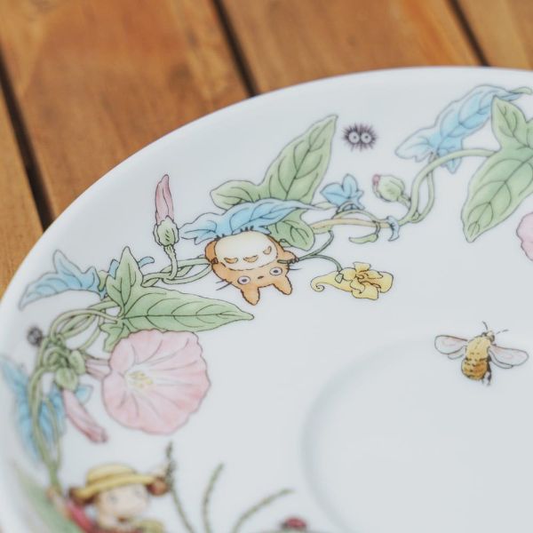 宮崎駿 日本製』Noritake 龍貓 骨瓷奶茶/咖啡杯盤組-4J 