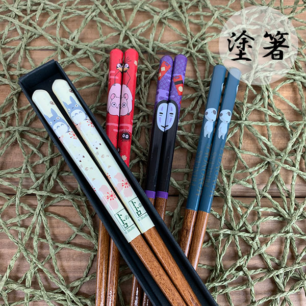 宮崎駿 神隱少女 實木筷子-無臉男 
