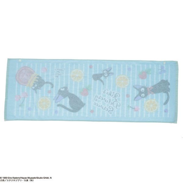 宮崎駿 魔女宅急便 小尺寸浴巾/兒童浴巾-吉吉和水果 