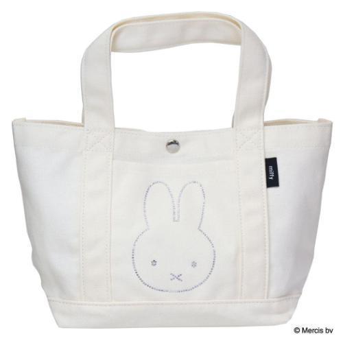 MIFFY米菲兔 帆布材質燙水鑽  手提袋 