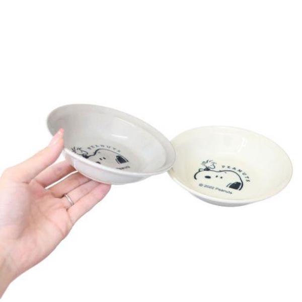 『日本製』PEANUTS 史努比  13.5cm 深瓷盤-特寫 