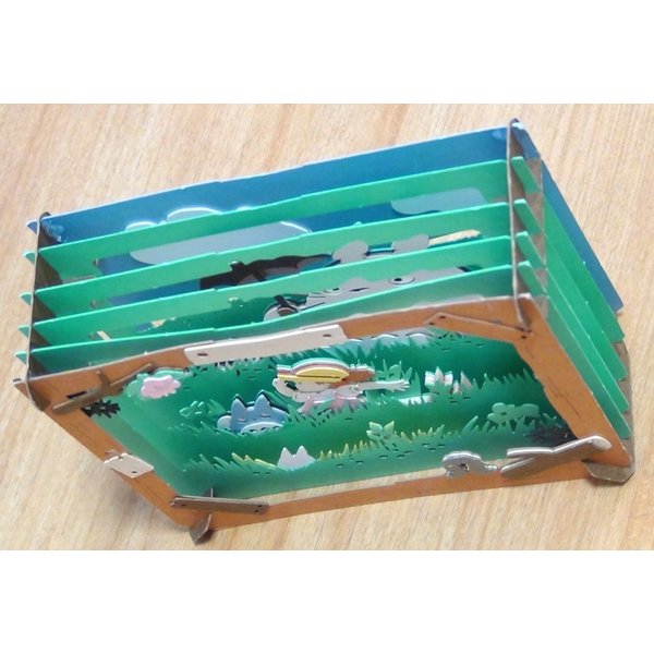 宮崎駿 龍貓 DIY立體紙劇場-草原裡散步 台南好玩.日本商品.日本正版.日本代購.日本雜貨.龍貓娃娃.宮崎駿周邊商品.魔女宅急便.神隱少女.無臉男.霍爾移動城堡.波妞.史努比.角落生物.拼圖.Peko牛奶妹.迪士尼