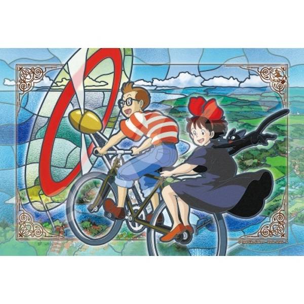 『日本製』宮崎駿 魔女宅急便 300P透明彩繪壓克力拼圖 台南好玩.日本商品.日本正版.日本代購.日本雜貨.龍貓娃娃.宮崎駿周邊商品.魔女宅急便.神隱少女.無臉男.霍爾移動城堡.波妞.史努比.角落生物.拼圖.Peko牛奶妹.迪士尼