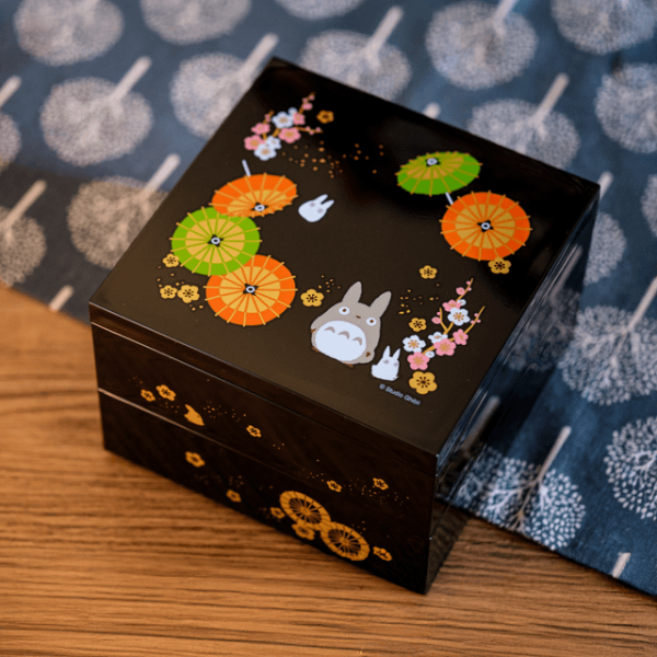 『日本製』宮崎駿 龍貓 漆器2層構造 便當盒 