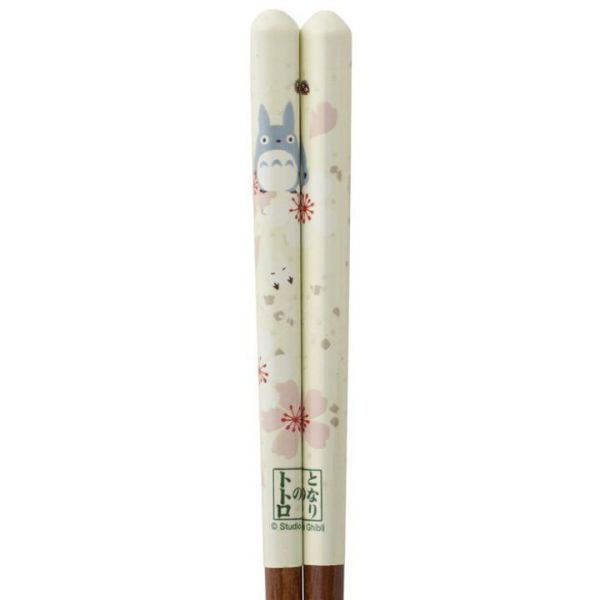 宮崎駿 龍貓 實木筷子-龍貓＆櫻花 
