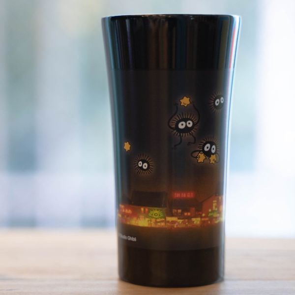 宮崎駿 神隱少女-無臉男 不鏽鋼杯保溫杯300ml 台南好玩.日本商品.日本正版.日本代購.日本雜貨.龍貓娃娃.宮崎駿周邊商品.魔女宅急便.神隱少女.無臉男.霍爾移動城堡.波妞.史努比.角落生物.拼圖.Peko牛奶妹.迪士尼