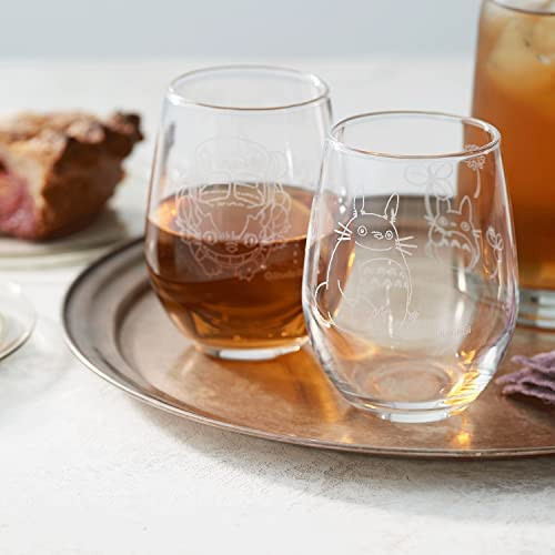 『日本製』Noritake龍貓玻璃杯 ～幸運草 台南好玩.日本商品.日本正版.日本代購.日本雜貨.龍貓娃娃.宮崎駿周邊商品.魔女宅急便.神隱少女.無臉男.霍爾移動城堡.波妞.史努比.角落生物.拼圖.Peko牛奶妹.迪士尼.