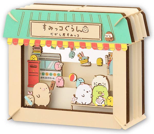 角落生物 DIY立體紙劇場-䭾果子店 台南好玩.日本商品.日本正版.日本代購.日本雜貨.龍貓娃娃.宮崎駿周邊商品.魔女宅急便.神隱少女.無臉男.霍爾移動城堡.波妞.史努比.角落生物.拼圖.Peko牛奶妹.迪士尼