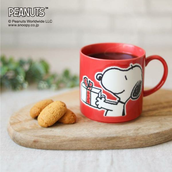 『日本製』PEANUTS史努比 馬克杯＋木盒-紅 台南好玩.日本商品.日本正版.日本代購.日本雜貨.龍貓娃娃.宮崎駿周邊商品.魔女宅急便.神隱少女.無臉男.霍爾移動城堡.波妞.史努比.角落生物.拼圖.Peko牛奶妹.迪士尼