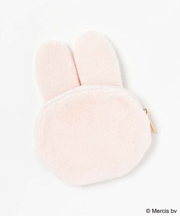 Miffy 米菲兔 毛毛造型 收納包/大零錢包 