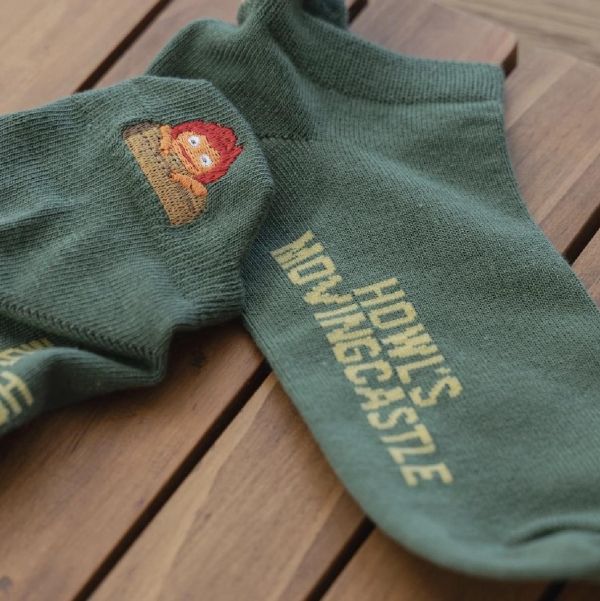 宮崎駿 霍爾移動城堡 素色造型系列 短襪/船型襪 