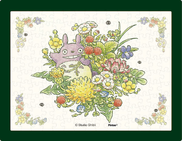 宮崎駿 龍貓-春天の花 150pcs迷你畫框拼圖 台南好玩.日本商品.日本正版.日本代購.日本雜貨.龍貓娃娃.宮崎駿周邊商品.魔女宅急便.神隱少女.無臉男.霍爾移動城堡.波妞.史努比.角落生物.拼圖.Peko牛奶妹.迪士尼.