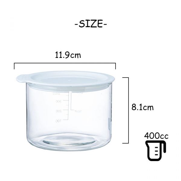 『日本製』HARIO耐熱玻璃容器400ml 