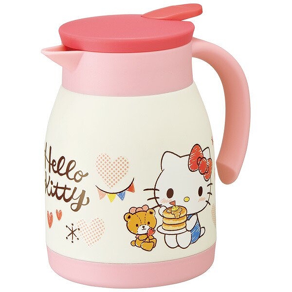 三麗鷗 kitty 凱蒂貓 單耳不鏽鋼桌上型保溫壺 