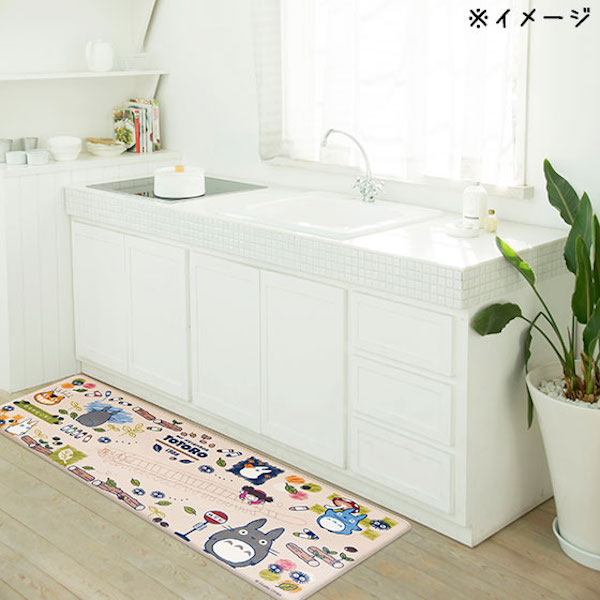 宮崎駿 龍貓 PVC材質腳踏墊/廚房專用腳踏墊 台南好玩.日本商品.日本正版.日本代購.日本雜貨.龍貓娃娃.宮崎駿周邊商品.魔女宅急便.神隱少女.無臉男.霍爾移動城堡.波妞.史努比.角落生物.拼圖.Peko牛奶妹.迪士尼