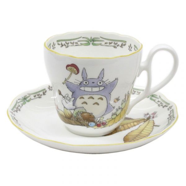 宮崎駿 Noritake 龍貓骨瓷咖啡杯盤組~ 台南好玩.日本商品.日本正版.日本代購.日本雜貨.龍貓娃娃.宮崎駿周邊商品.魔女宅急便.神隱少女.無臉男.霍爾移動城堡.波妞.史努比.角落生物.拼圖.Peko牛奶妹.迪士尼