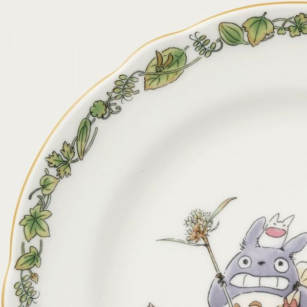 「稀少商品」宮崎駿 龍貓 Noritake花邊系列骨瓷餐盤 -19cm  