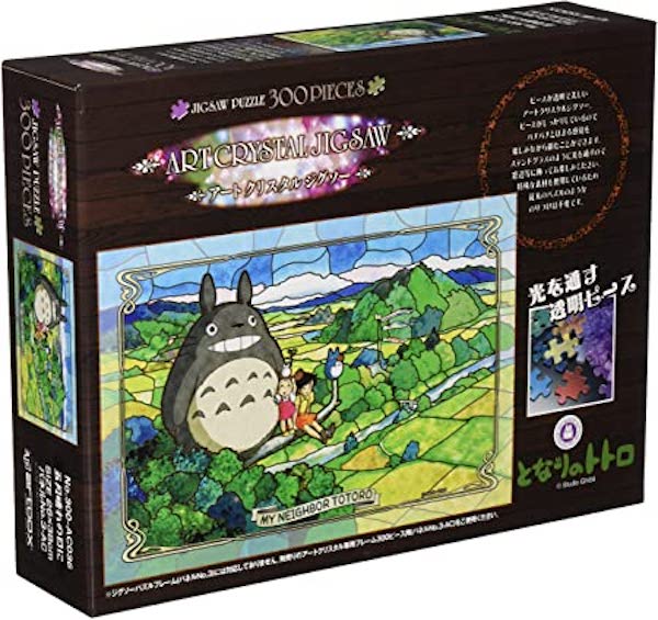 『日本製』宮崎駿 龍貓300P透明彩繪壓克力拼圖 台南好玩.日本商品.日本正版.日本代購.日本雜貨.龍貓娃娃.宮崎駿周邊商品.魔女宅急便.神隱少女.無臉男.霍爾移動城堡.波妞.史努比.角落生物.拼圖.Peko牛奶妹.迪士尼