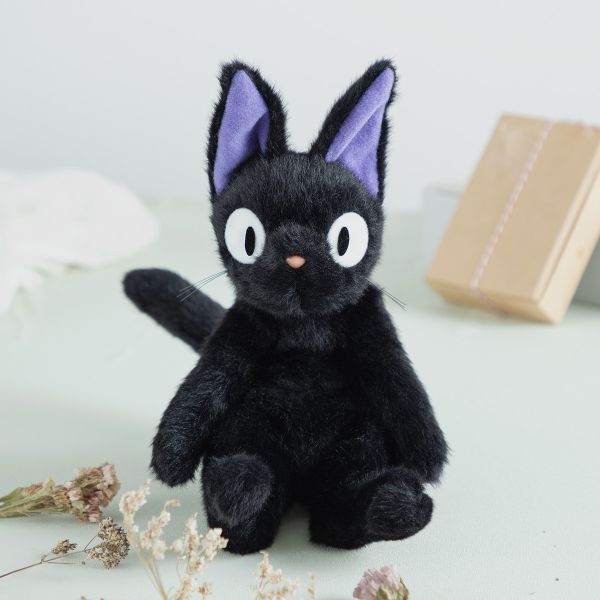 宮崎駿 魔女宅急便 黑貓吉吉 軟綿綿 絨毛玩偶坐姿S 