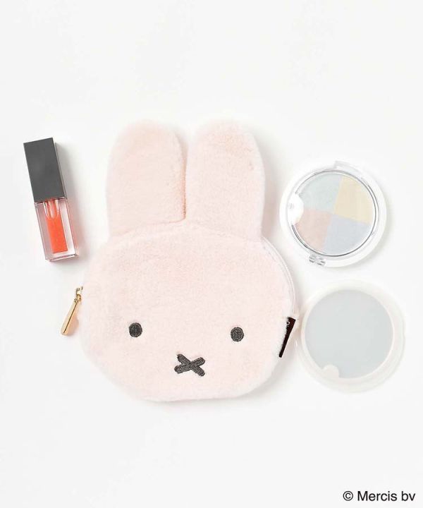 Miffy 米菲兔 毛毛造型 收納包/大零錢包 