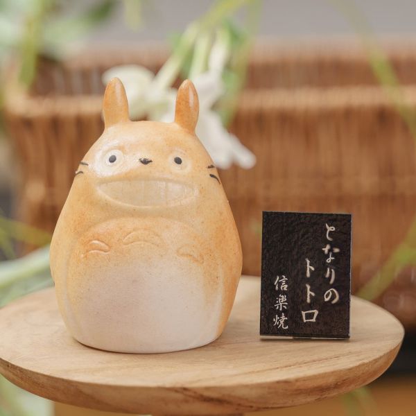 『日本製』宮崎駿 龍貓 信樂燒手工窯燒 夜燈擺飾 台南好玩.日本商品.日本正版.日本代購.日本雜貨.龍貓娃娃.宮崎駿周邊商品.魔女宅急便.神隱少女.無臉男.霍爾移動城堡.波妞.史努比.角落生物.拼圖.Peko牛奶妹.迪士尼