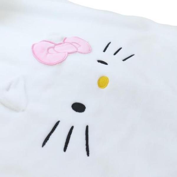 三麗鷗 Hello Kitty 毛巾布材質 帶扣子 浴巾 