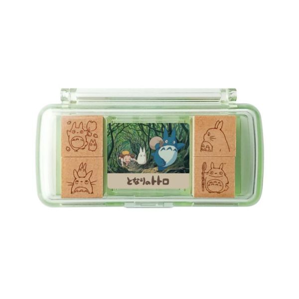 宮崎駿 龍貓 桌曆/日記 迷你印章組-中龍貓 