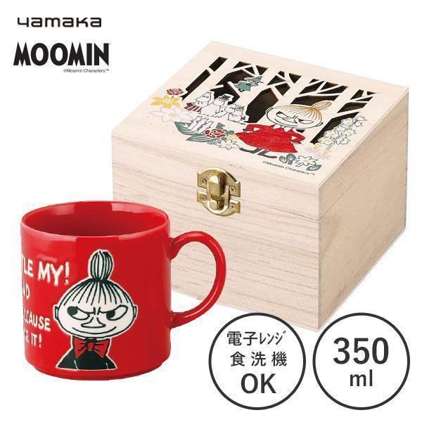 『日本製』嚕嚕米 付木盒馬克杯 小不點/小美 