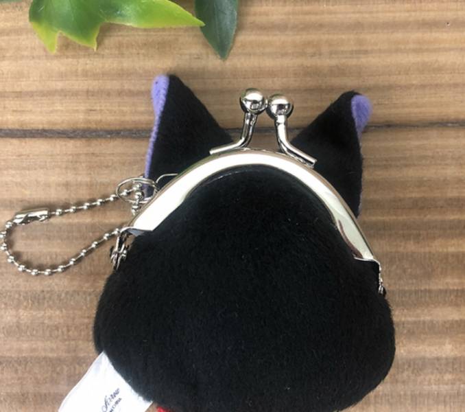 宮崎駿 魔女宅急便-吉吉 零錢包吊飾/鑰匙圈 台南好玩.日本商品.日本正版.日本代購.日本雜貨.龍貓娃娃.宮崎駿周邊商品.魔女宅急便.神隱少女.無臉男.霍爾移動城堡.波妞.史努比.角落生物.拼圖.Peko牛奶妹.迪士尼