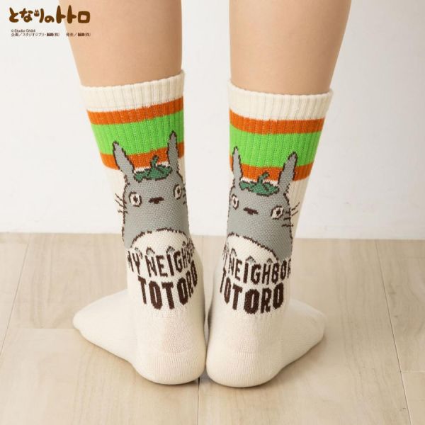宮崎駿 龍貓 ～米色大龍貓 中筒襪/短襪 
