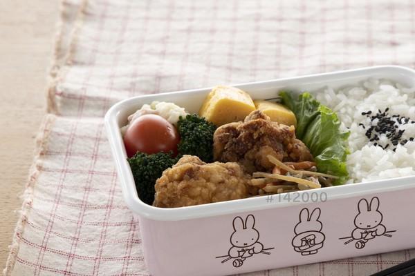 Miffy 米菲兔 富士琺瑯 方形淺型保鮮盒-粉紅色 