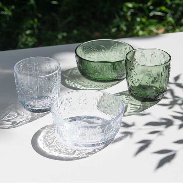 嚕嚕米 -小不點 透明玻璃碗 