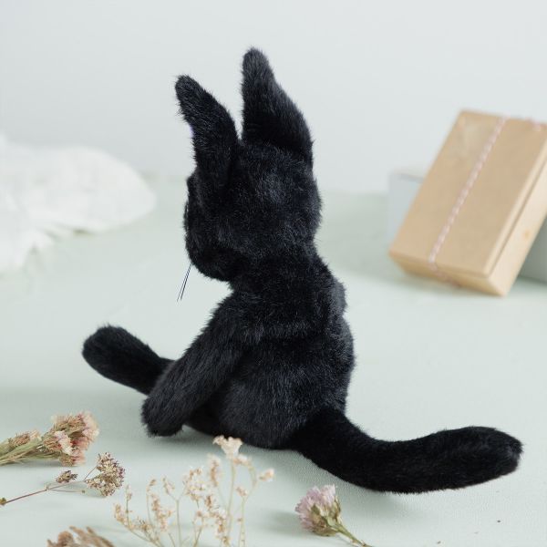 宮崎駿 魔女宅急便 黑貓吉吉 軟綿綿 絨毛玩偶坐姿S 