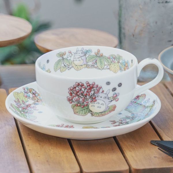 宮崎駿 日本製』Noritake 龍貓 骨瓷奶茶/咖啡杯盤組-5J 台南好玩.日本商品.日本正版.日本代購.日本雜貨.龍貓娃娃.宮崎駿周邊商品.魔女宅急便.神隱少女.無臉男.霍爾移動城堡.波妞.史努比.角落生物.拼圖.Peko牛奶妹.迪士尼