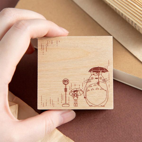 宮崎駿 龍貓 橡皮印章～公車站 