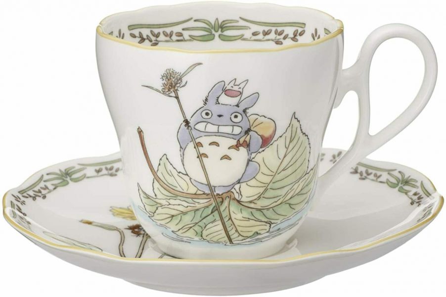 宮崎駿 Noritake 龍貓骨瓷咖啡杯盤組~龍貓划葉子船 台南好玩.日本商品.日本正版.日本代購.日本雜貨.龍貓娃娃.宮崎駿周邊商品.魔女宅急便.神隱少女.無臉男.霍爾移動城堡.波妞.史努比.角落生物.拼圖.Peko牛奶妹.迪士尼