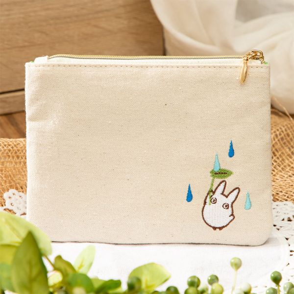宮崎駿 龍貓刺繡造型 有面紙夾層 收納包 