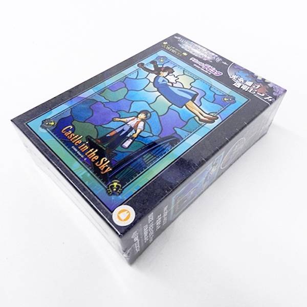 『日本製』宮崎駿 天空之城 208P透明彩繪壓克力拼圖 台南好玩.日本商品.日本正版.日本代購.日本雜貨.龍貓娃娃.宮崎駿周邊商品.魔女宅急便.神隱少女.無臉男.霍爾移動城堡.波妞.史努比.角落生物.拼圖.Peko牛奶妹.迪士尼