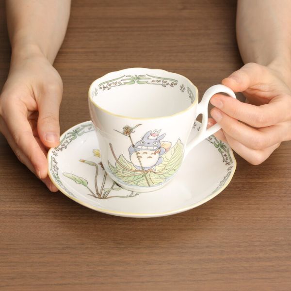 宮崎駿 Noritake 龍貓骨瓷咖啡杯盤組~龍貓划葉子船 台南好玩.日本商品.日本正版.日本代購.日本雜貨.龍貓娃娃.宮崎駿周邊商品.魔女宅急便.神隱少女.無臉男.霍爾移動城堡.波妞.史努比.角落生物.拼圖.Peko牛奶妹.迪士尼