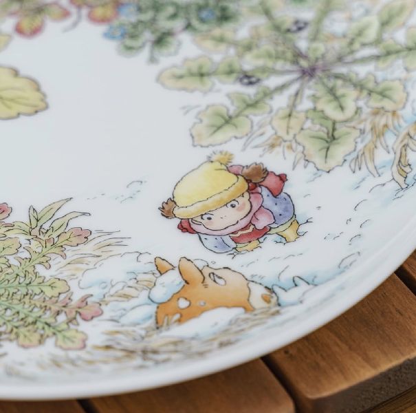 宮崎駿 日本製』Noritake 龍貓 骨瓷磁盤23cm-1J
