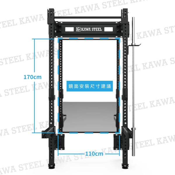 Kawa Steel Wall Mounted Folding Rack 可折疊深蹲架.鎖壁折疊重訓架,蹲舉架,龍門架,深蹲重訓架,台灣製,中鋼鋼材,運動健身規畫採購安裝,硬舉,臥推,舉重,地雷管