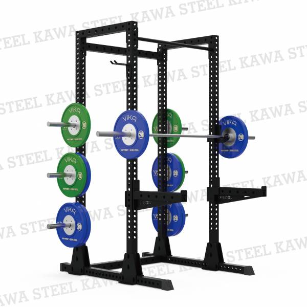 Kawa Steel Half Power Rack 四柱半框,蹲舉架,龍門架,深蹲重訓架,台灣製,中鋼鋼材,運動健身規畫採購安裝,trx,crossfit,gym