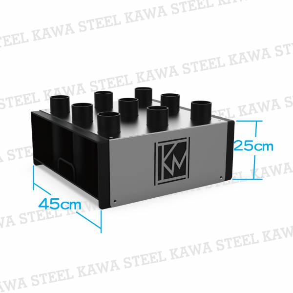 Kawa Steel Vertical 9-Barbell Holder/Holds 