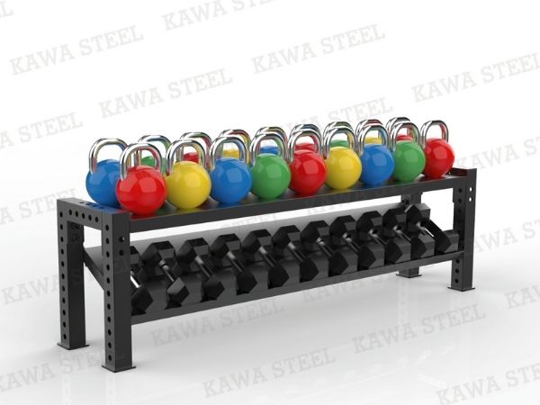 Kawa Steel  2 Tier Dumbbell Rack 