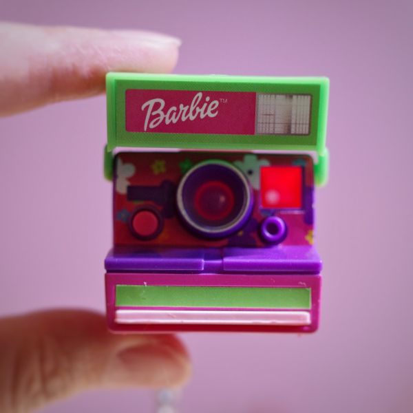 全新！全世界最小Barbie Polaroid 玩具,禮物,小孩,芭比,拍立得,世界最小,Polaroid